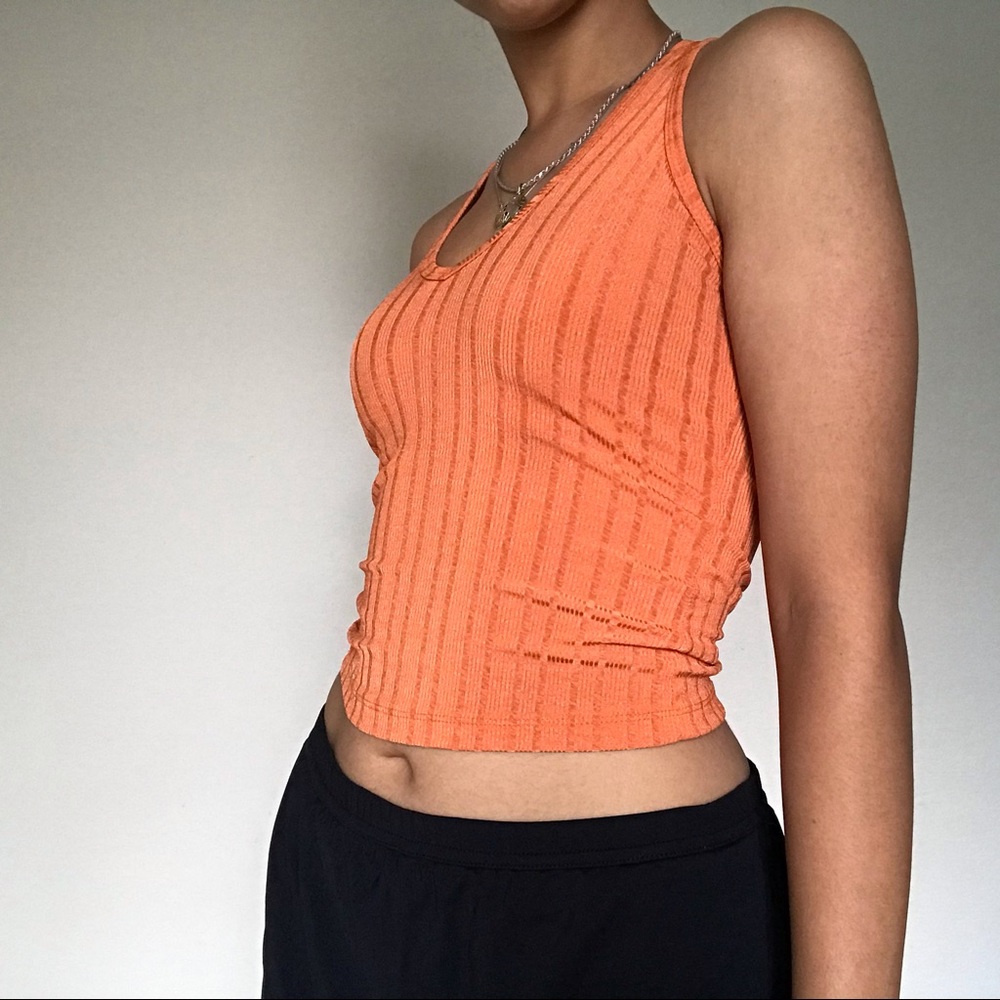 Orange halter top - Picture 3 of 3